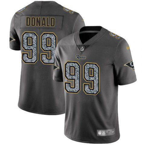 Men Los Angeles Rams #99 Donald Nike Teams Gray Fashion Static Limited NFL Jerseys->new england patriots->NFL Jersey